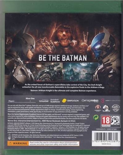 Batman - Arkham Knight  - Xbox One - Spil (B-Grade) (Genbrug)
